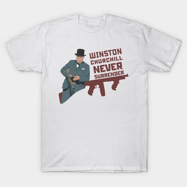 Minimalistic Winston Сhurchill T-Shirt by UGOL